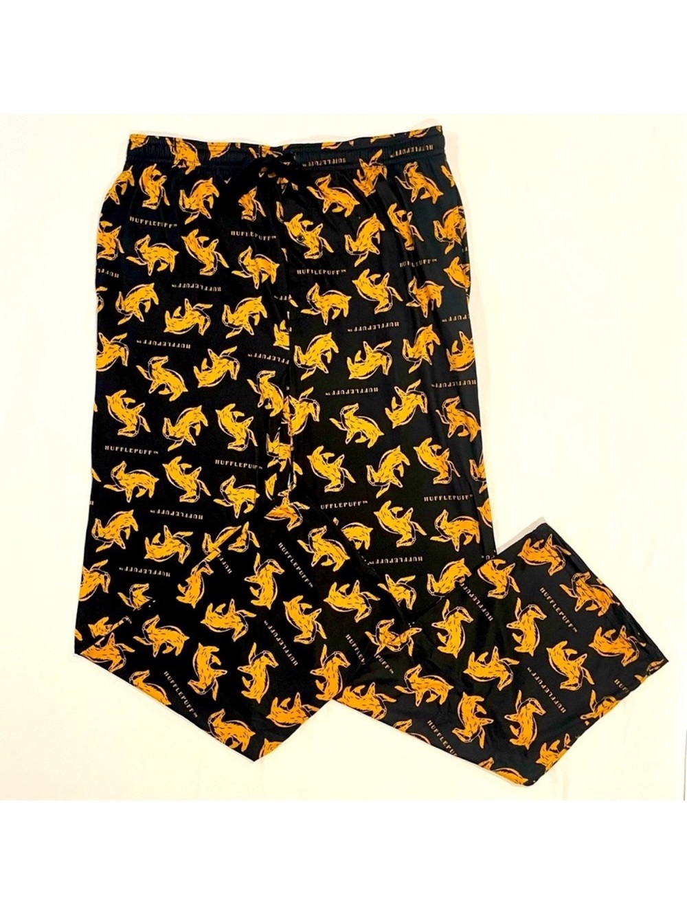 New Hot Topic Harry Potter Sleep Pants Mens XL Pajama Bottoms Hufflepuff Badgers